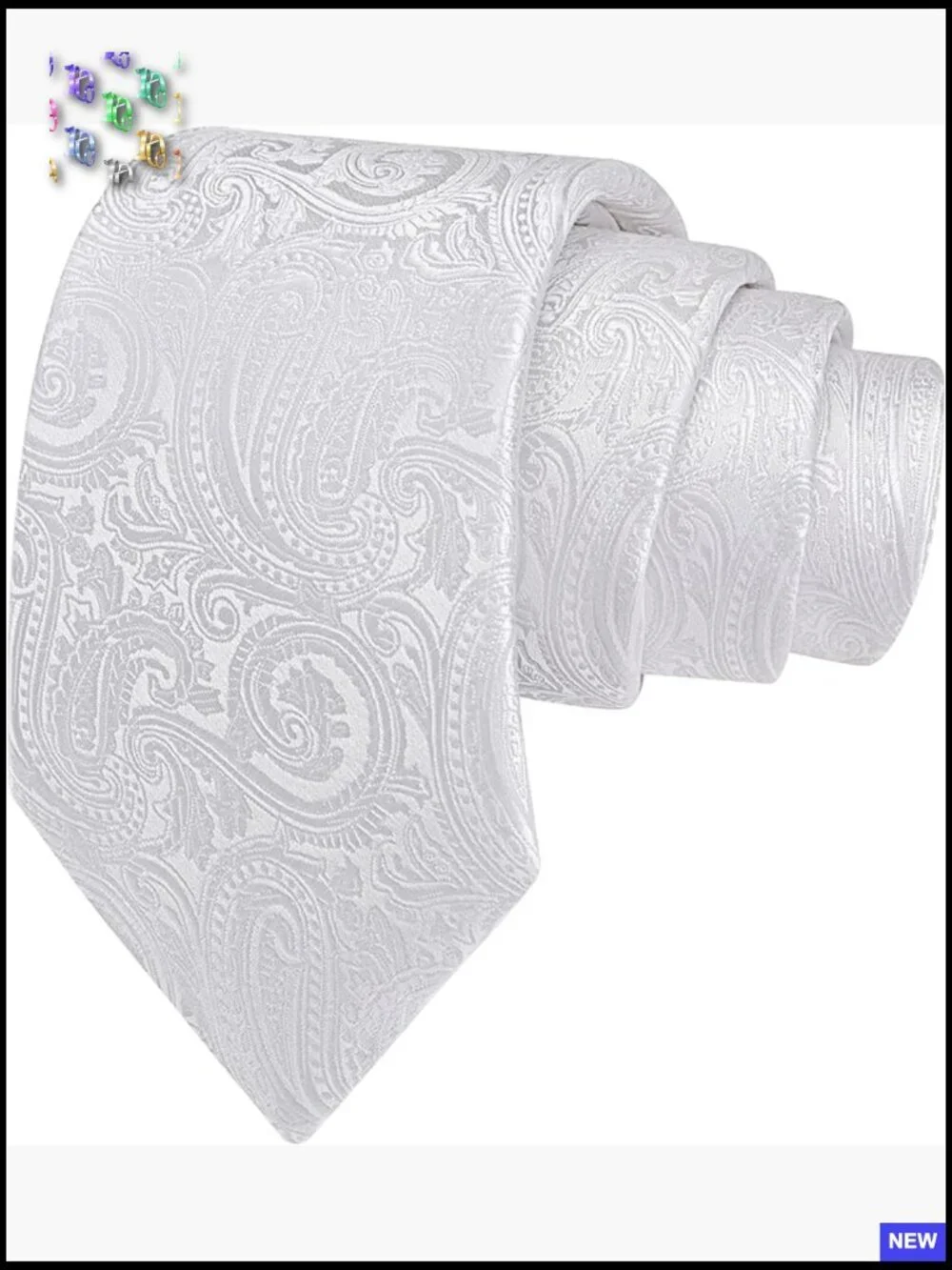 Silk Blend Jacquard Necktie Classic Formal Elegant Wedding Kipper Tie